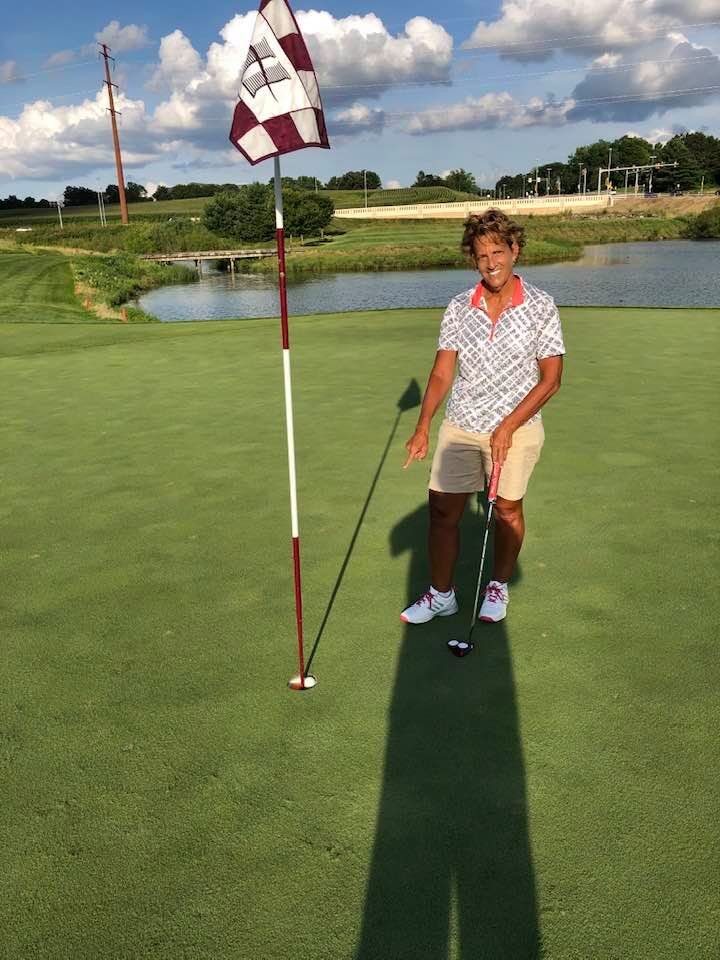 July 30: Karen (West) Sweeney, Hawks Landing GC-Madison